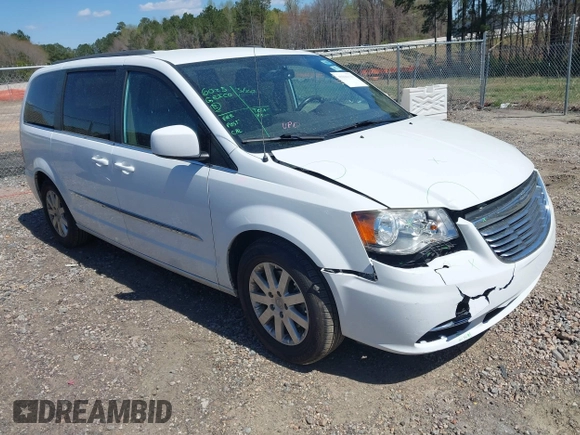 2014 Chrysler Town & Country Touring with VIN 2C4RC1BG9ER148966, listed as a IAAI auction lot 41886625 with 104,299 mi miles. Bid and sale history available at carsss.com. Image 1.