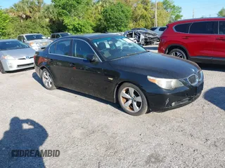 2007 BMW 5 Series 525i with VIN WBANE53507CW66681, listed as a IAAI auction lot 41794239 with 187,922 mi miles and . Bid and sale history available at carsss.com. Image 1.
