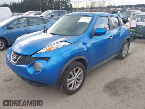 2011 Nissan Juke SL with VIN JN8AF5MV9BT011090, listed as a IAAI auction lot 41516827 with 130,629 mi miles. Bid and sale history available at carsss.com. Image 2.
