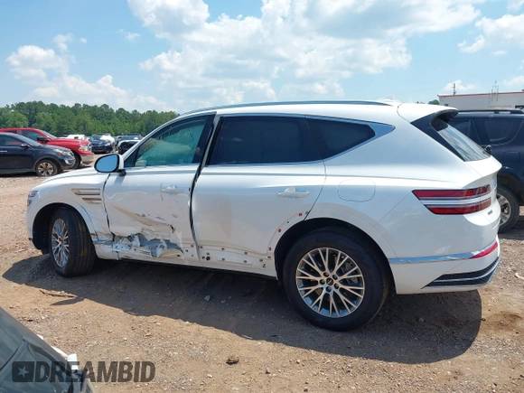 2025 Genesis GV80 Standard with VIN KMUHFESB8SU267537, listed as a IAAI auction lot 42665736 with 9,404 mi miles and . Bid and sale history available at DreamBid. Image 14.