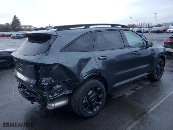 2024 Kia Sorento X-Line SX Prestige with VIN 5XYRKDJF7RG271947, listed as a Copart auction lot 85064984 with 113 mi miles and Salvage Title. Bid and sale history available at carsss.com. Image 3.