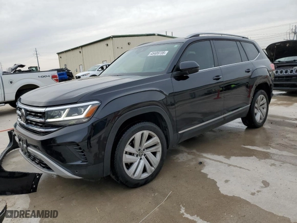 2021 Volkswagen Atlas 3.6L V6 SEL with VIN 1V2ER2CAXMC520169, listed as a Copart auction lot 45409735 with 66,832 mi miles and Salvage Title. Bid and sale history available at carsss.com. Image 1.