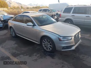 2014 Audi A4 Premium Plus with VIN WAUFFAFL5EN034104, listed as a IAAI auction lot 40891293 with 115,313 mi miles. Bid and sale history available at carsss.com. Image 1.