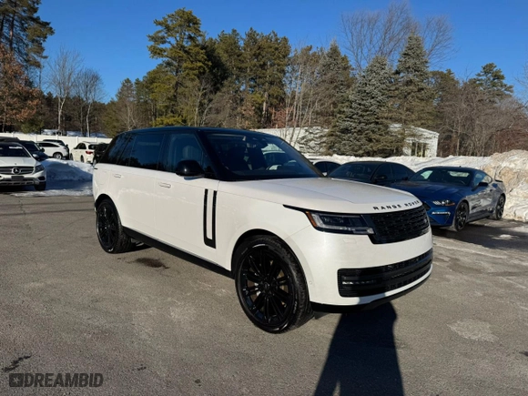 2023 Land Rover Range Rover SE with VIN SALKPBFU8PA009035, listed as a Copart auction lot 46797635 with 37,025 mi miles and Clean Title. Bid and sale history available at carsss.com. Image 2.