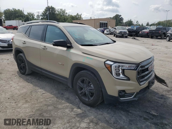 2022 GMC Terrain AT4 z VIN 3GKALYEV6NL251134, wystawiony jako Copart lot #70628514 z przebiegiem 34 262 mil mil oraz Szkoda całkowita • Salvage title. Historia ofert i sprzedaży dostępna na DreamBid. Obrazek 4.