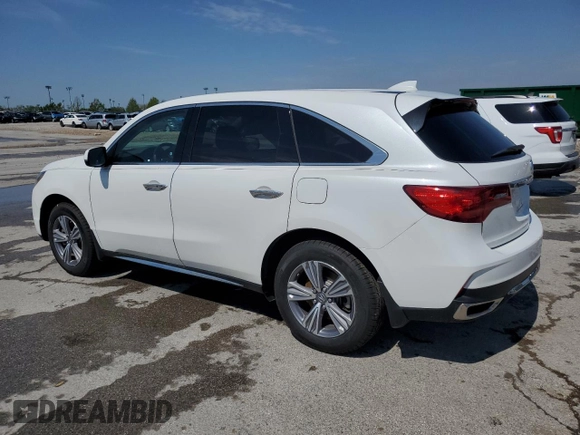 2020 Acura MDX with VIN 5J8YD4H36LL043842, listed as a Copart auction lot 53563845 with 50,071 mi miles and Salvage title. Bid and sale history available at DreamBid. Image 2.