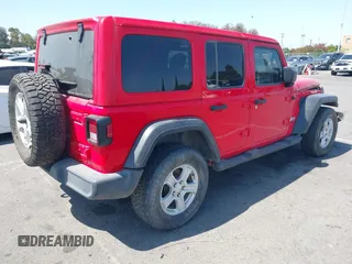 2020 Jeep Wrangler Unlimited Sport S with VIN 1C4HJXDN2LW279810, listed as a IAAI auction lot 42316998 with 106,667 mi miles and . Bid and sale history available at DreamBid. Image 4.