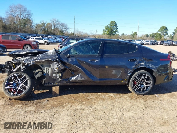 2022 Kia Stinger GT1 with VIN KNAE45LC8N6111815, listed as a IAAI auction lot 41712300 with 58,779 mi miles and . Bid and sale history available at DreamBid. Image 6.