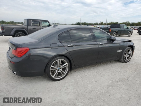 2011 BMW 7 Series 740Li with VIN WBAKB4C53BC574284, listed as a Copart auction lot 86628084 with 77,760 mi miles and Salvage title. Bid and sale history available at DreamBid. Image 3.
