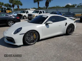 2021 Porsche 911 Turbo S with VIN WP0AD2A97MS257233, listed as a Copart auction lot 74918134 with 0 mi miles and Non Repairable. Bid and sale history available at carsss.com. Image 1.