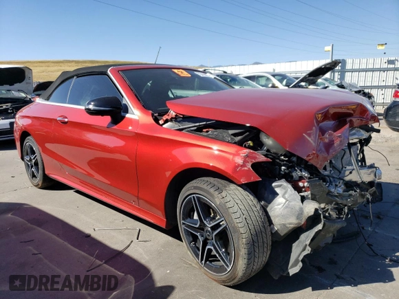 2020 Mercedes-Benz C 300 with VIN W1KWK8EBXLF988831, listed as a Copart auction lot 73418094 with 12,283 mi miles and Salvage Title. Bid and sale history available at DreamBid. Image 4.