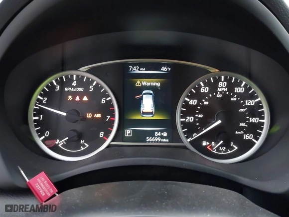 2017 Nissan Sentra SV with VIN 3N1AB7AP6HL676165, listed as a IAAI auction lot 41918924 with 56,699 mi miles. Bid and sale history available at carsss.com. Image 7.