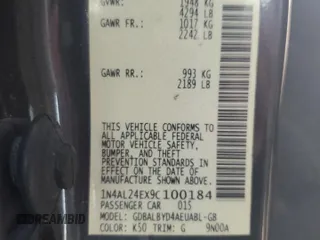 2009 Nissan Altima 2.5 S with VIN 1N4AL24EX9C100184, listed as a Copart auction lot 48525455 with 120,493 mi miles and Salvage Title. Bid and sale history available at carsss.com. Image 12.
