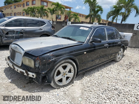 2003 Bentley Arnage with VIN SCBLF34F53CX09475, listed as a Copart auction lot 57302795 with Not provided miles and Clean title. Bid and sale history available at DreamBid. Image 1.