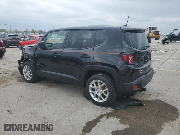 2023 Jeep Renegade Latitude with VIN ZACNJDB18PPP36797, listed as a Copart auction lot 52156255 with 14,967 mi miles and Salvage Title. Bid and sale history available at carsss.com. Image 2.
