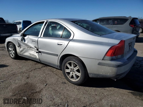 2001 Volvo S60 with VIN YV1RS61R112029119, listed as a Copart auction lot 42613745 with 151,162 mi miles and Salvage Title. Bid and sale history available at carsss.com. Image 2.