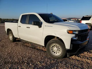 2020 Chevrolet Silverado 1500 Work Truck with VIN 1GCRWAEH5LZ343736, listed as a Copart auction lot 43262435 with 83,090 mi miles and Salvage Title. Bid and sale history available at DreamBid. Image 4.