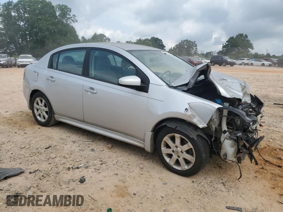 2012 Nissan Sentra SR with VIN 3N1AB6AP7CL776584, listed as a Copart auction lot 59585435 with 121,660 mi miles and Salvage title. Bid and sale history available at DreamBid. Image 4.