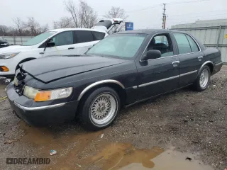 2000 Mercury Grand Marquis LS with VIN 2MEFM75W8YX622149, listed as a Copart auction lot 47636075 with 160,506 mi miles and Salvage Title. Bid and sale history available at carsss.com. Image 1.