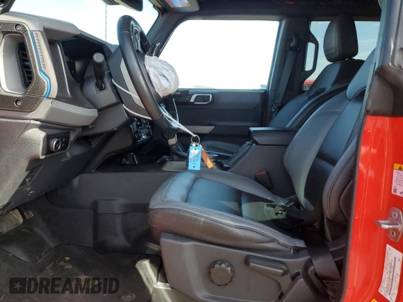 2023 Ford Bronco with VIN 1FMEE5DH5PLB93397, listed as a Copart auction lot 55642625 with 30,731 mi miles and Salvage title. Bid and sale history available at DreamBid. Image 7.