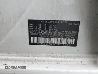 2017 Subaru Impreza Premium with VIN 4S3GTAD68H3735734, listed as a Copart auction lot 52715295 with 92,055 mi miles and Salvage title. Bid and sale history available at DreamBid. Image 12.
