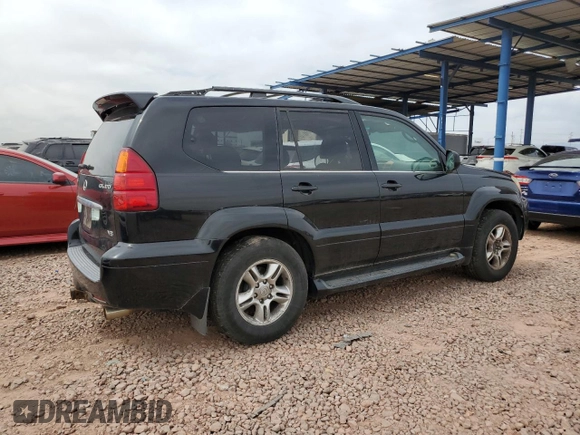 2006 Lexus GX 470 with VIN JTJBT20X860105383, listed as a Copart auction lot 50634995 with 224,450 mi miles and Clean Title. Bid and sale history available at carsss.com. Image 3.