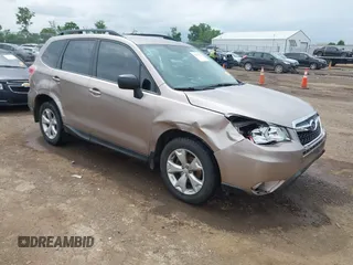 2015 Subaru Forester 2.5i with VIN JF2SJABC3FH437635, listed as a IAAI auction lot 42515132 with 217,398 mi miles and . Bid and sale history available at DreamBid. Image 1.