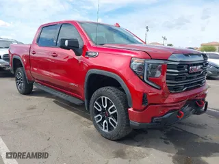 2024 GMC Sierra 1500 AT4 with VIN 1GTUUEEL8RZ145303, listed as a IAAI auction lot 41792801 with 21,195 mi miles. Bid and sale history available at carsss.com. Image 1.
