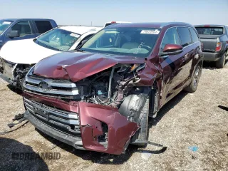 2018 Toyota Highlander Limited z VIN 5TDDZRFH4JS875072, wystawiony jako Copart lot #88634365 z przebiegiem Nie podano mil oraz Szkoda całkowita • Salvage title. Historia ofert i sprzedaży dostępna na DreamBid. Obrazek 1.