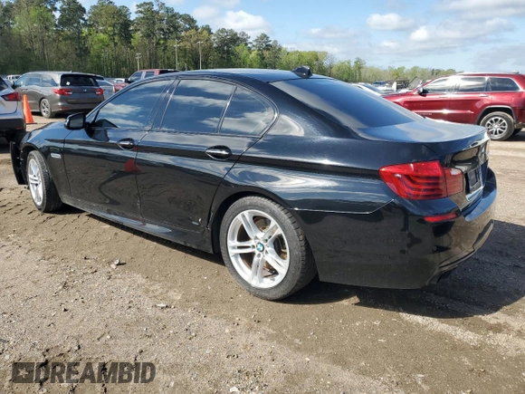 2016 BMW 5 Series 528i with VIN WBA5A5C50GG353554, listed as a Copart auction lot 50220065 with 134,222 mi miles and Salvage Title. Bid and sale history available at carsss.com. Image 2.