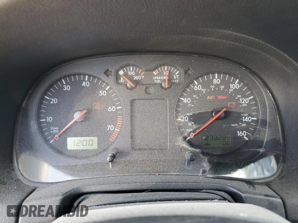 1999 Volkswagen Jetta GLS with VIN 3VWSA29M0XM044902, listed as a Copart auction lot 74619954 with 273,284 mi miles and Salvage title. Bid and sale history available at DreamBid. Image 9.