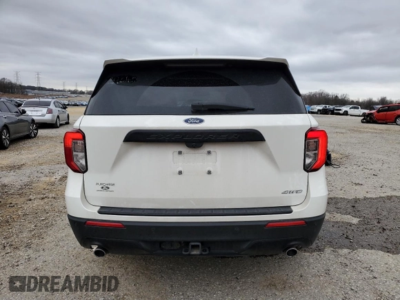 2022 Ford Explorer ST-Line with VIN 1FMSK8KH2NGA28901, listed as a Copart auction lot 48319385 with 51,394 mi miles and Clean title. Bid and sale history available at DreamBid. Image 6.