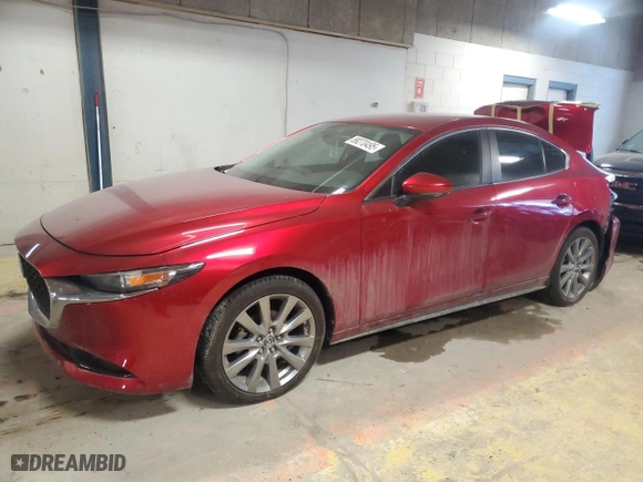 2020 Mazda Mazda3 Sedan Preferred Package with VIN 3MZBPADL8LM134820, listed as a Copart auction lot 89270495 with 45,115 mi miles and Salvage Title. Bid and sale history available at carsss.com. Image 1.