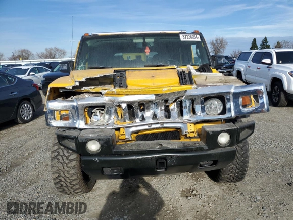 2006 Hummer H2 with VIN 5GRGN23U26H100166, listed as a Copart auction lot 87228964 with 71,727 mi miles and Salvage Title. Bid and sale history available at carsss.com. Image 5.