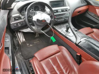 2013 BMW 6 Series 650i xDrive with VIN WBAYM1C53DDZ02397, listed as a Copart auction lot 48872655 with 0 mi miles and Salvage Title. Bid and sale history available at carsss.com. Image 8.