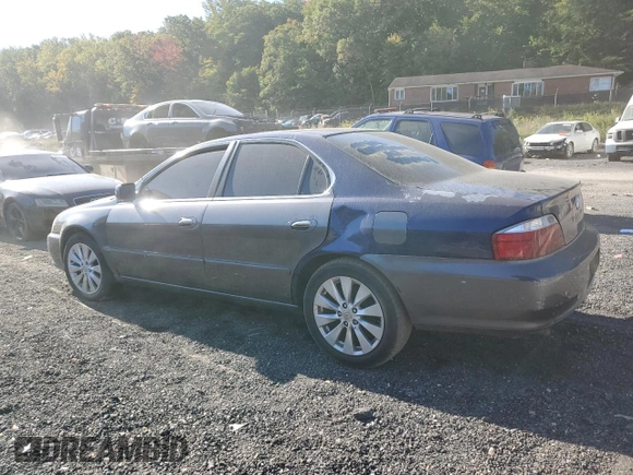 2003 Acura TL with VIN 19UUA56673A058419, listed as a Copart auction lot 76680224 with 98,957 mi miles and Salvage Title. Bid and sale history available at carsss.com. Image 2.