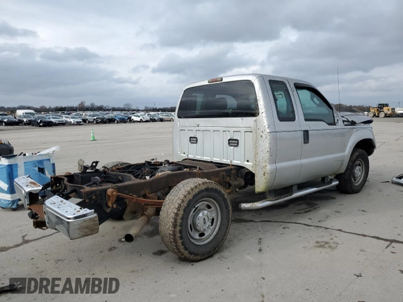 2011 Ford F-250 XL with VIN 1FT7X2A68BEA83904, listed as a Copart auction lot 84274634 with 297,487 mi miles and Salvage title. Bid and sale history available at DreamBid. Image 3.