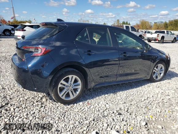 2021 Toyota Corolla Hatchback SE with VIN JTND4MBE9M3139341, listed as a Copart auction lot 74247674 with 0 mi miles and Salvage Title. Bid and sale history available at carsss.com. Image 3.