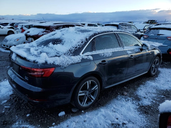 2017 Audi A4 Premium Plus with VIN WAUENAF45HN017024, listed as a Copart auction lot 48505485 with 106,554 mi miles and Salvage Title. Bid and sale history available at carsss.com. Image 3.