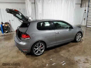 2013 Volkswagen GTI with VIN WVWFV7AJ8DW012833, listed as a Copart auction lot 46667255 with 106,973 mi miles and Salvage Title. Bid and sale history available at carsss.com. Image 3.