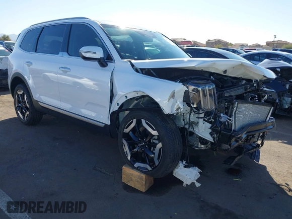 2025 Kia Telluride S with VIN 5XYP64GC3SG596092, listed as a IAAI auction lot 41686012 with 2,539 mi miles and . Bid and sale history available at DreamBid. Image 1.