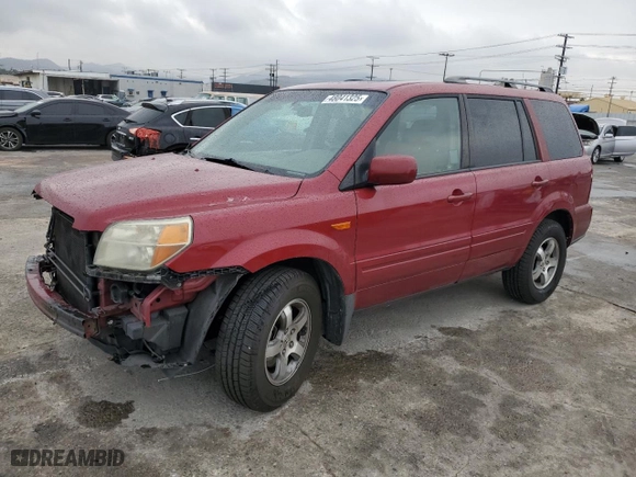 2006 Honda Pilot EX-L with VIN 5FNYF28576B032547, listed as a Copart auction lot 48041325 with 232,900 mi miles and Salvage Title. Bid and sale history available at carsss.com. Image 1.
