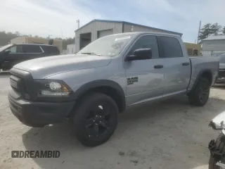 2024 Ram 1500 Classic Warlock with VIN 1C6RR7LGXRS125143, listed as a Copart auction lot 46033265 with 26,205 mi miles and Clean Title. Bid and sale history available at carsss.com. Image 1.