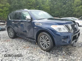 2019 Nissan Armada Platinum with VIN JN8AY2NEXK9759206, listed as a Copart auction lot 58602094 with 78,525 mi miles and Salvage Title. Bid and sale history available at carsss.com. Image 4.