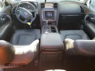 2021 Infiniti QX80 LUXE with VIN JN8AZ2AE0M9268598, listed as a Copart auction lot 41516185 with 58,028 mi miles and Salvage Title. Bid and sale history available at carsss.com. Image 8.