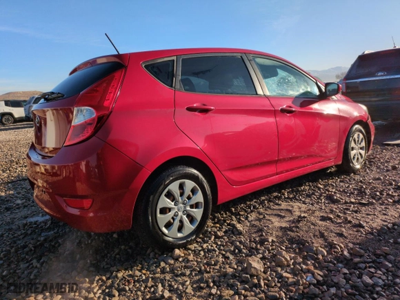 2017 Hyundai Accent SE with VIN KMHCT5AE7HU325319, listed as a Copart auction lot 48227615 with 117,000 mi miles and Salvage Title. Bid and sale history available at carsss.com. Image 3.