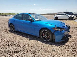 2022 Alfa Romeo Giulia Ti with VIN ZARFAMBN5N7655993, listed as a Copart auction lot 62115984 with 0 mi miles and Salvage Title. Bid and sale history available at carsss.com. Image 4.