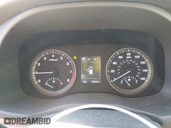2016 Hyundai Tucson Sport with VIN KM8J33A21GU107702, listed as a Copart auction lot 46489365 with 112,534 mi miles and Salvage Title. Bid and sale history available at carsss.com. Image 9.
