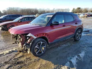 2021 Chevrolet TrailBlazer RS with VIN KL79MTSL0MB123065, listed as a Copart auction lot 88328045 with 68,885 mi miles and Salvage Title. Bid and sale history available at carsss.com. Image 1.