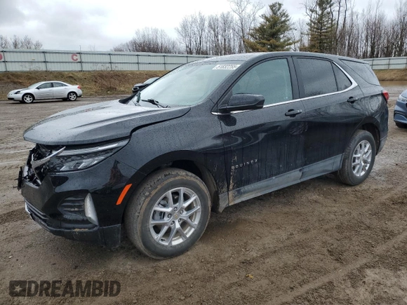 2023 Chevrolet Equinox LT with VIN 3GNAXUEG1PL107169, listed as a Copart auction lot 51832255 with 22,293 mi miles and Clean Title. Bid and sale history available at DreamBid. Image 1.